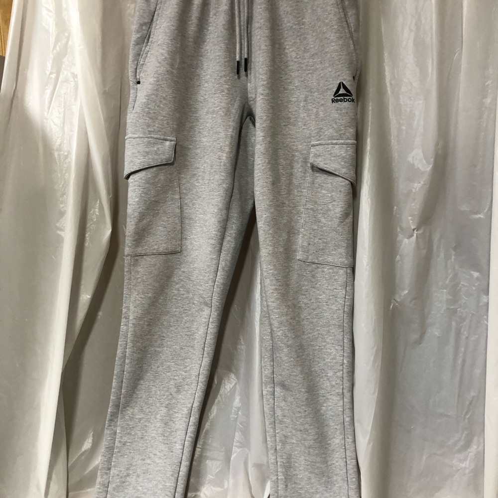 Reebok Light Gray Cargo Pants for Men
